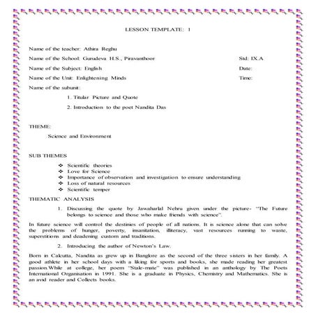 Lesson template newton 1.