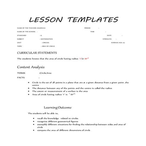 Lesson templates (2)