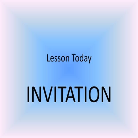 INVITATION