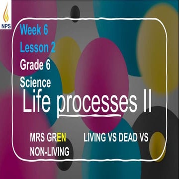 UNIT 1. LIVING THINGS AND NON LIVING THINGS | PPT