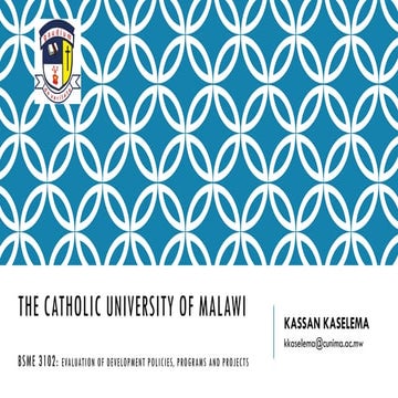 LESSON V -  Determining points of Impact Evaluation.pptx