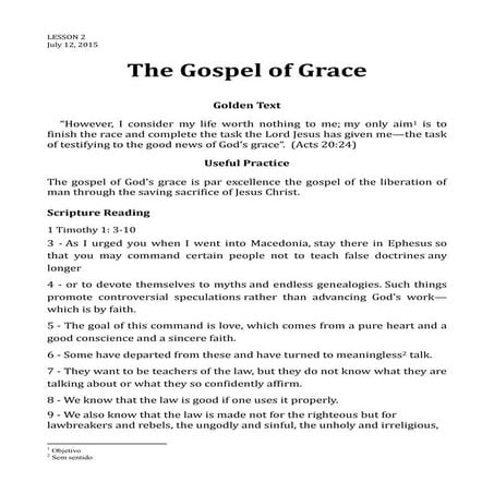 Lessson 2, july 12, 2015