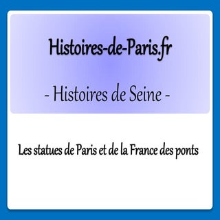 Les statues de paris et de france d...
