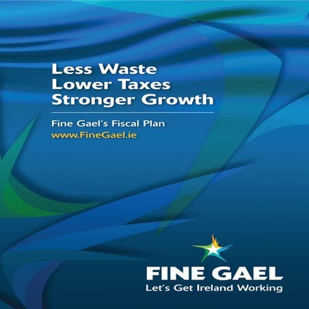 Less waste lower taxes stronger growth
