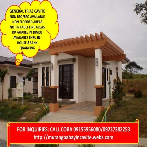 MURANG BAHAY AT LUPA FOR SALE IN CAVITE