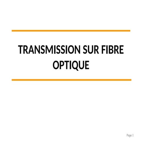 Comprendre tout sur Les Technologies FTTx.ppt