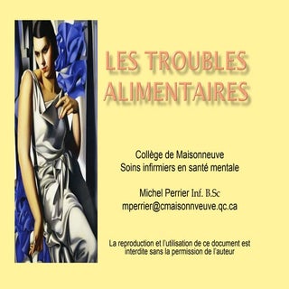Les troubles alimentaires