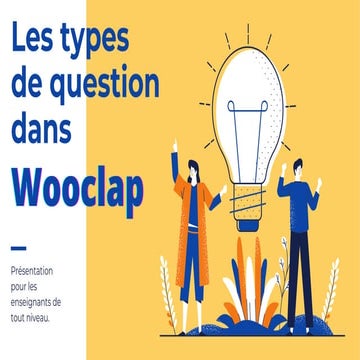 Les types de question dans wooclap | PDF