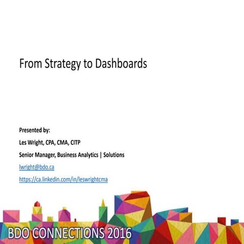 From Strategy to Dashboards | Les Wright