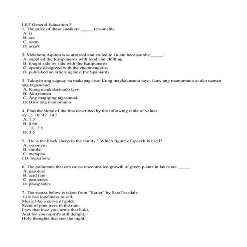 Let general education 3 | DOC
