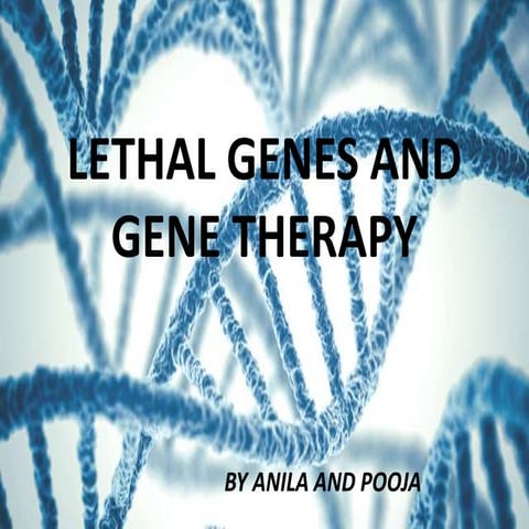 Lethal genes and gene therapy