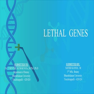 Lethal genes 
