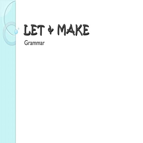 Let & Make Presentation | PPT