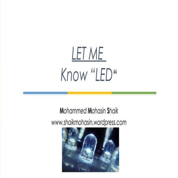 Let me know 'led'