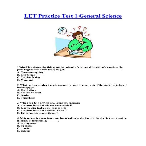 Let practice test 1 general science