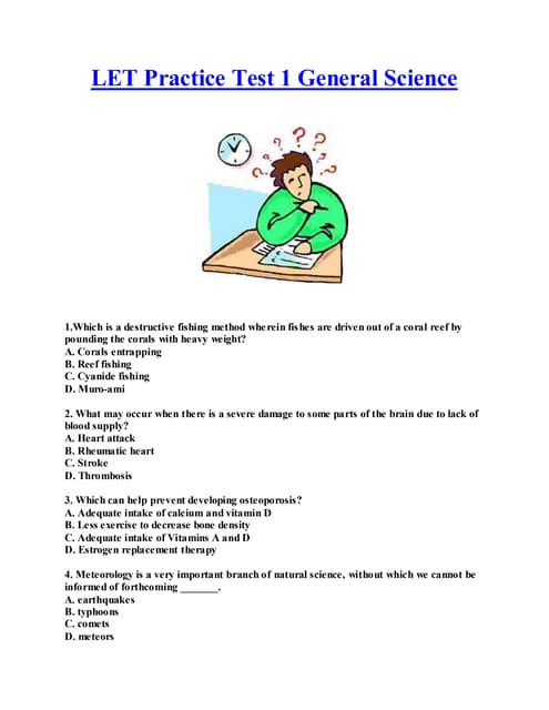 LET Practice test in Professional Education-principles and strategies ...