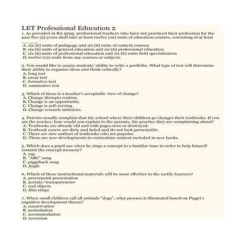 Let professional education 2