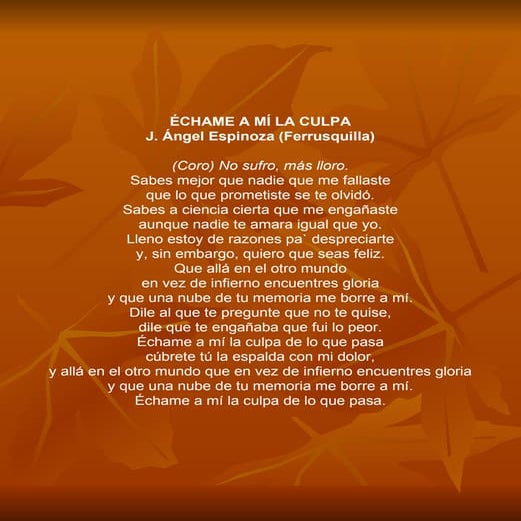 letra de las canciones con E