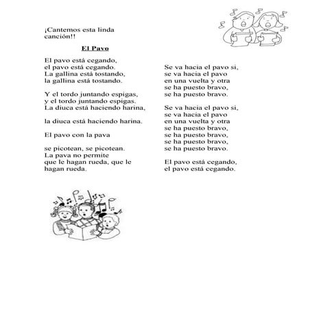 letra el pavo | PPT