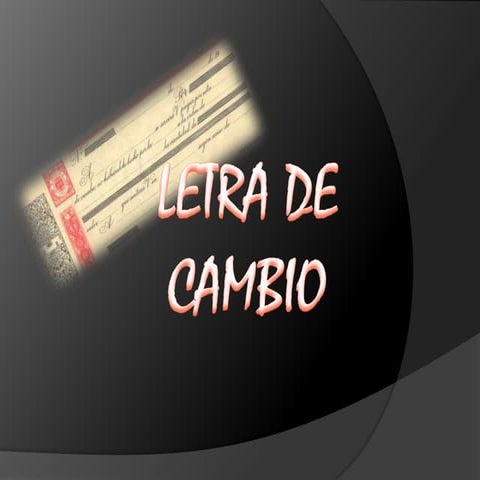 Letra de cambio