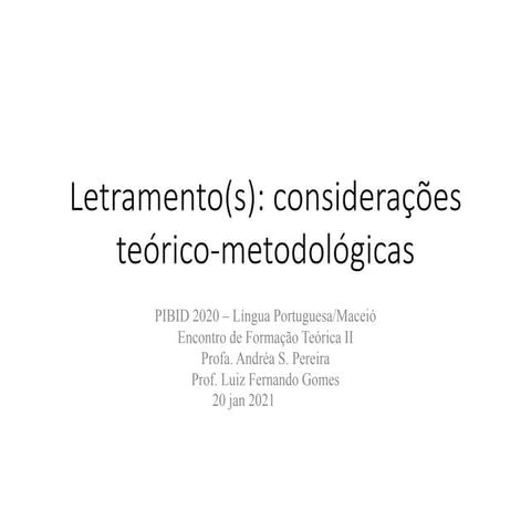 Letramentos e etnografia