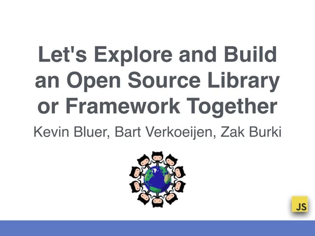 Let's Build an Open Source Library Together