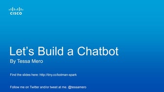 Let's Build a Chatbot