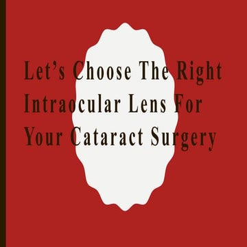 Different Types of Intraocular Lenses in Cataract Surgery.pptx