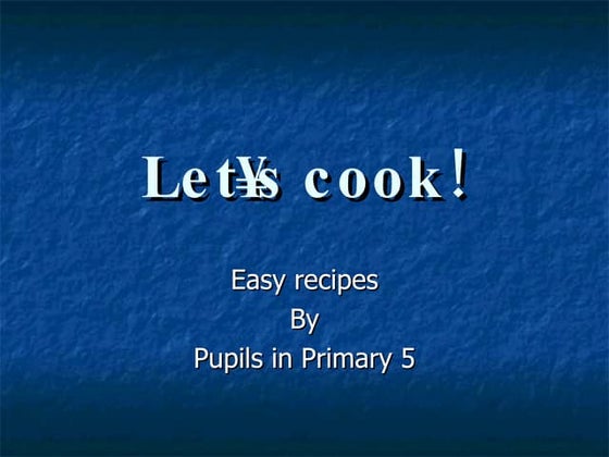 Let's cook! | PPS