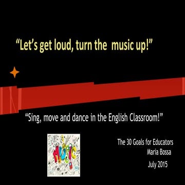 “Let’s get loud, turn the music up!”