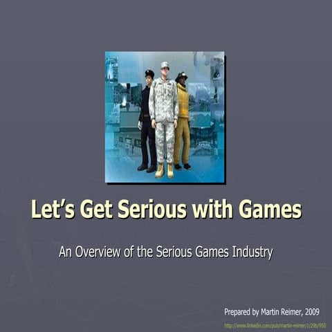 Let’s Get Serious With Games