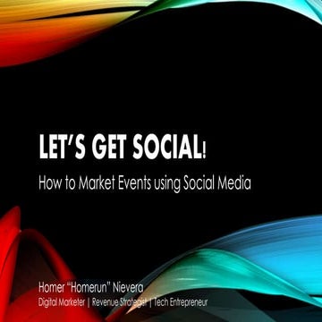 Let's Get Social! Marketing Events via Social Media