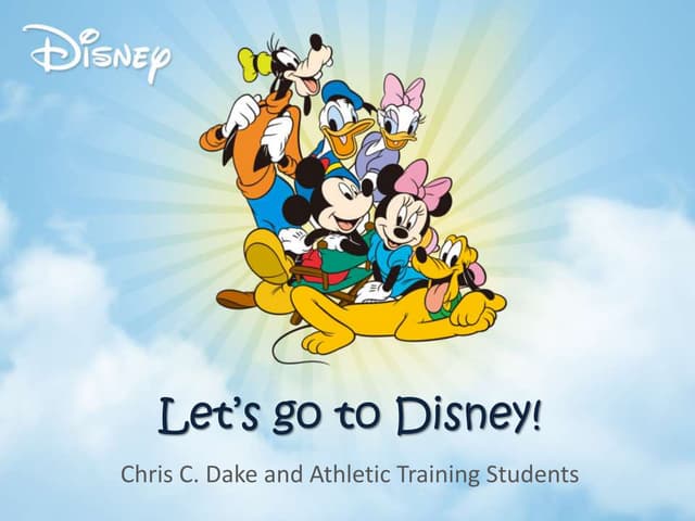 Let's Go to Disney!