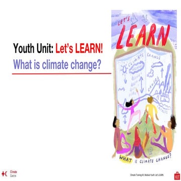 Lets Learn WHAT is climate change- Material for Teaching