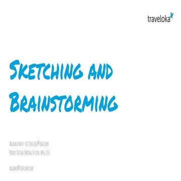 Sketching Workshop with Product Design Team