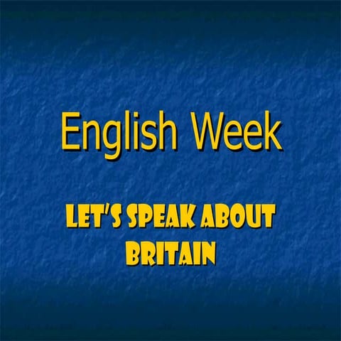 Let's speak about Britain