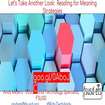 Reading for Meaning Strategies with Subtext and Actively Learn