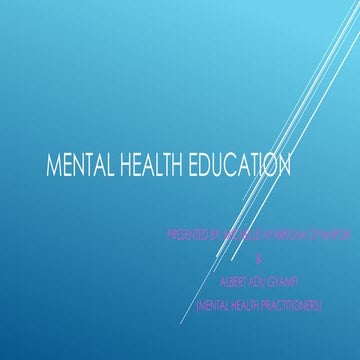 Importance of Mental Health | PPTX