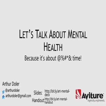 Let's Talk About Mental Health