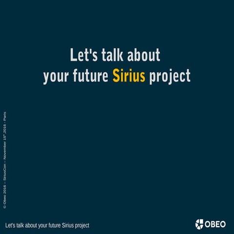 [SiriusCon 2018] Sirius Roadmap | PDF