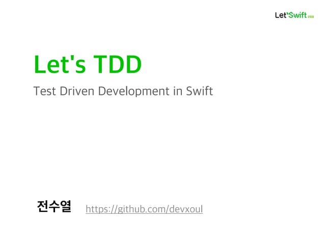 Let's TDD