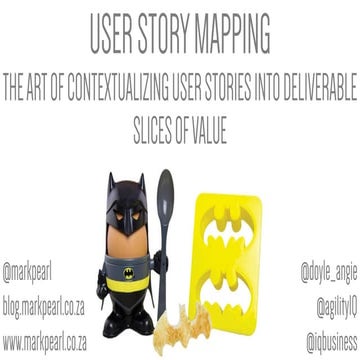 User Story Mapping: Deliverable slice of value