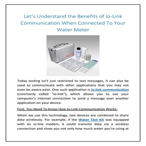 Let’s Understand the Benefits of Io-Link Communication When Connected To Your...