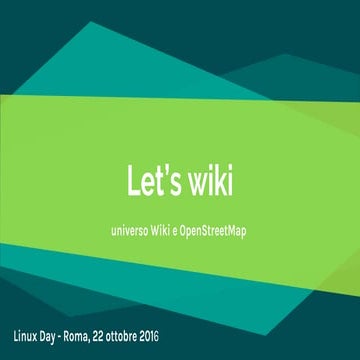 Let's wiki Linux Day 2016 