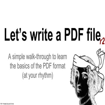 Let's write a PDF file