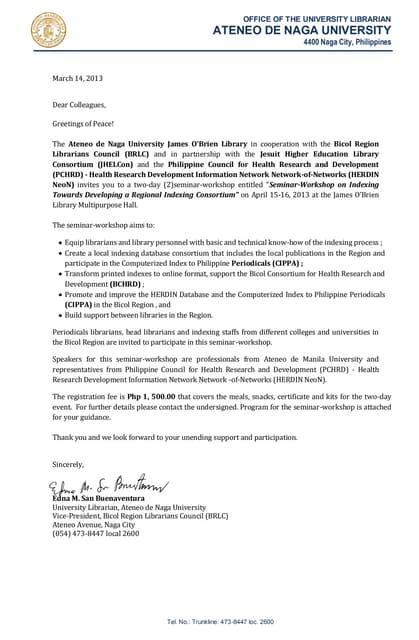 Invitation For Participation