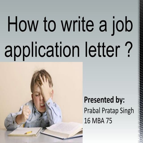 Steps In Writing Job Application Letter | PDF