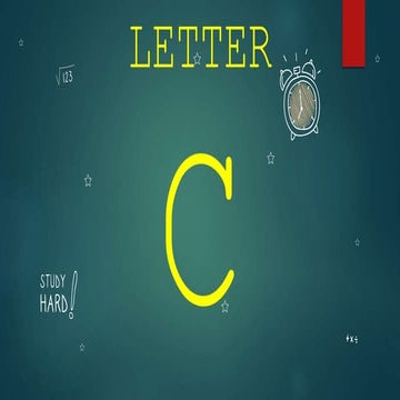 Letter Cc and Letter Dd