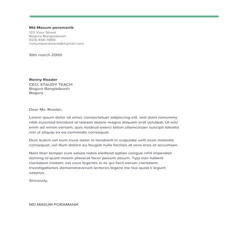 Letter | PDF