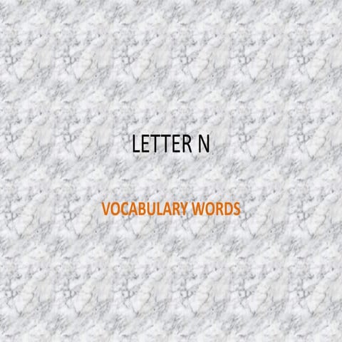 Letter n